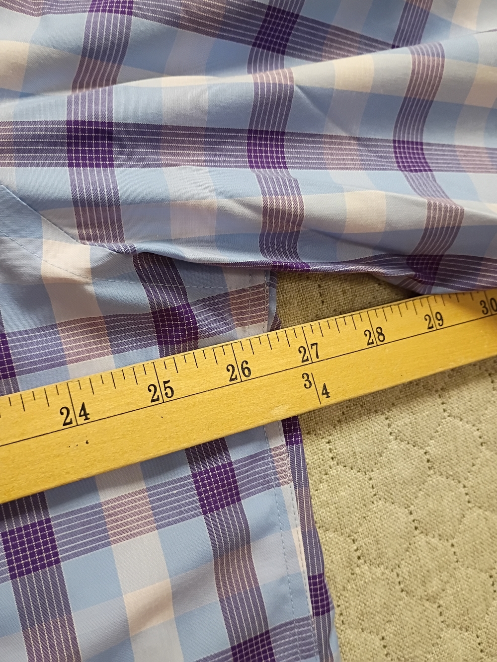 Egara XXL Slim Fit Button-Up Shirt in Blue and White Microprint LOT OF 2 SHIRTS - Picture 7 of 10